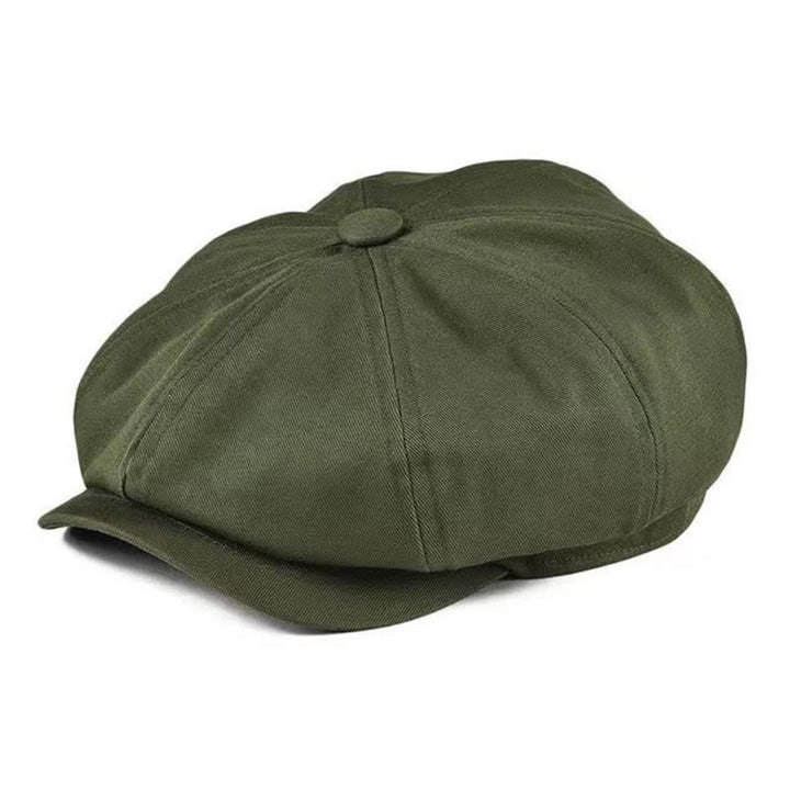 Berretto ottagonale in cotone stile newsboy britannico - image 11