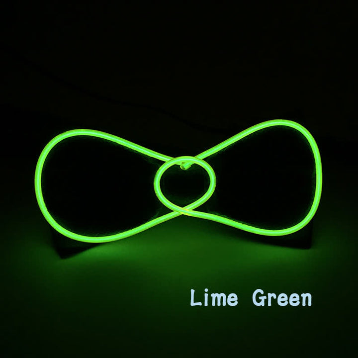 Papillon luminoso a LED rotondo lampeggiante - Verde lime - image 5