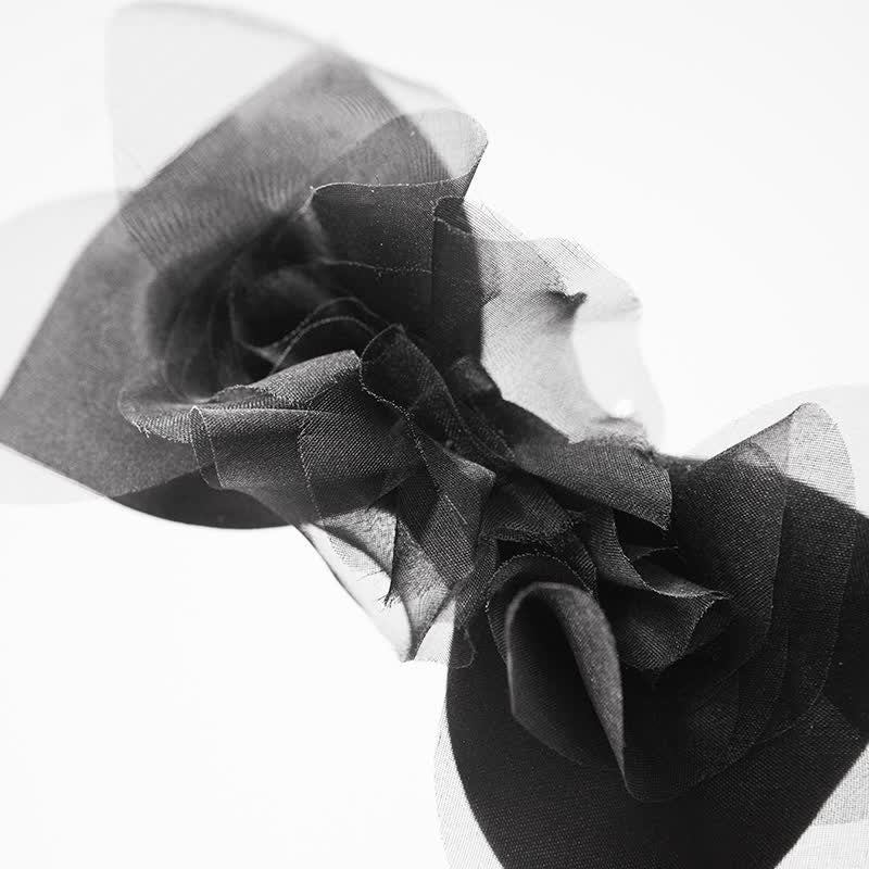 Papillon classico in organza nera da uomo Noble - image 1