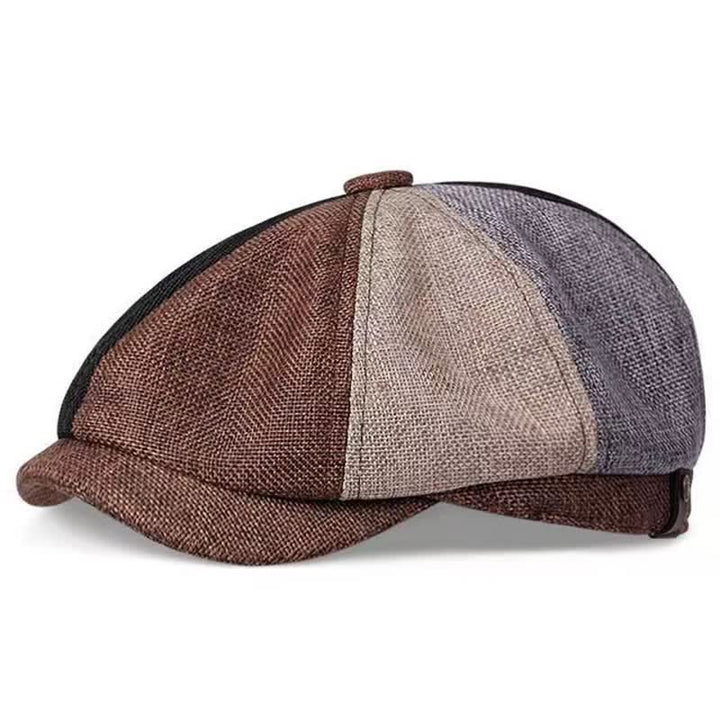 Berretto ottagonale in lino traspirante casual - Colori assortiti - Regolabile (circa 21 5/8"-23 5/8") - image 10