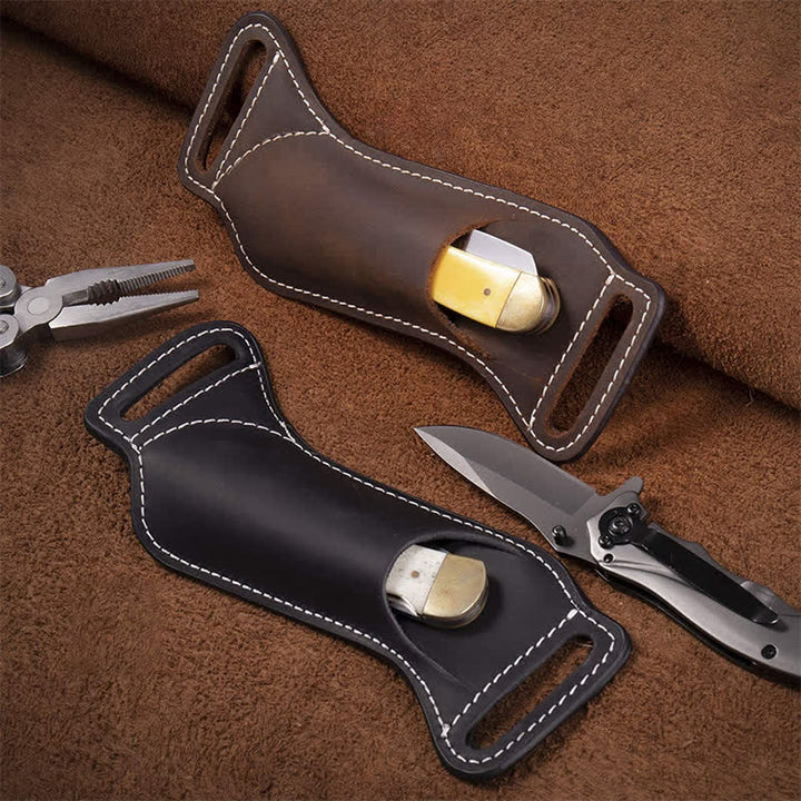 Borsa da cintura con fodero in pelle per coltello pieghevole Curve - image 1