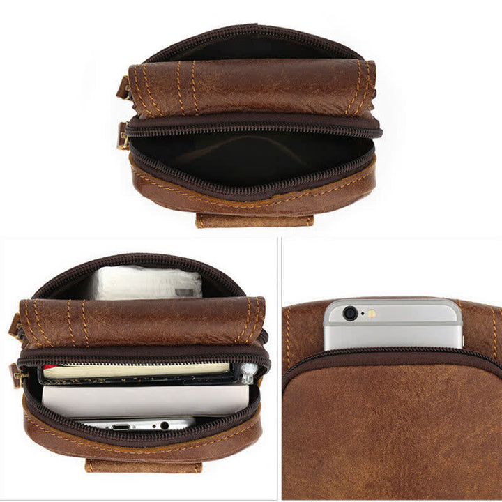 Borsa da viaggio con cintura in pelle nabuk con chiusura magnetica e cerniera - image 4