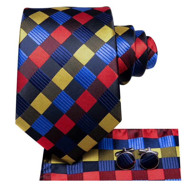 Set di 3 cravatte a righe colorate chic da uomo - image 1