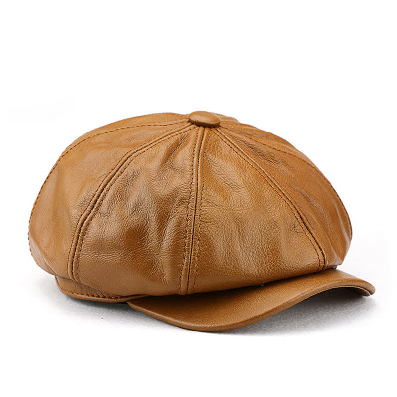 Berretto da pittore in pelle di mucca Gatsby a 8 pannelli - image 1
