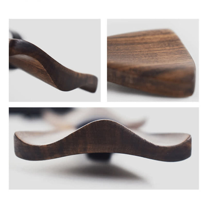 Set di 3 papillon in legno di noce nero da uomo - image 5