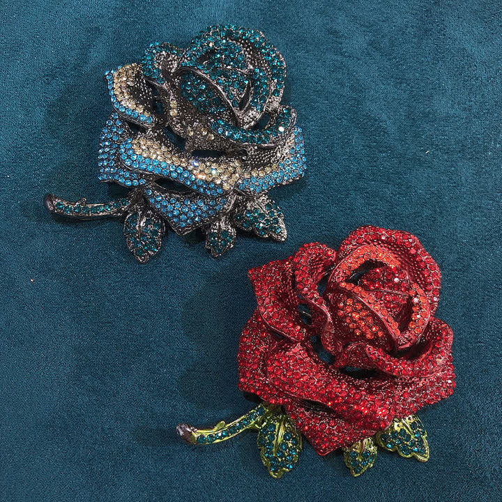 Spilla da donna con strass rosa di classe - image 2