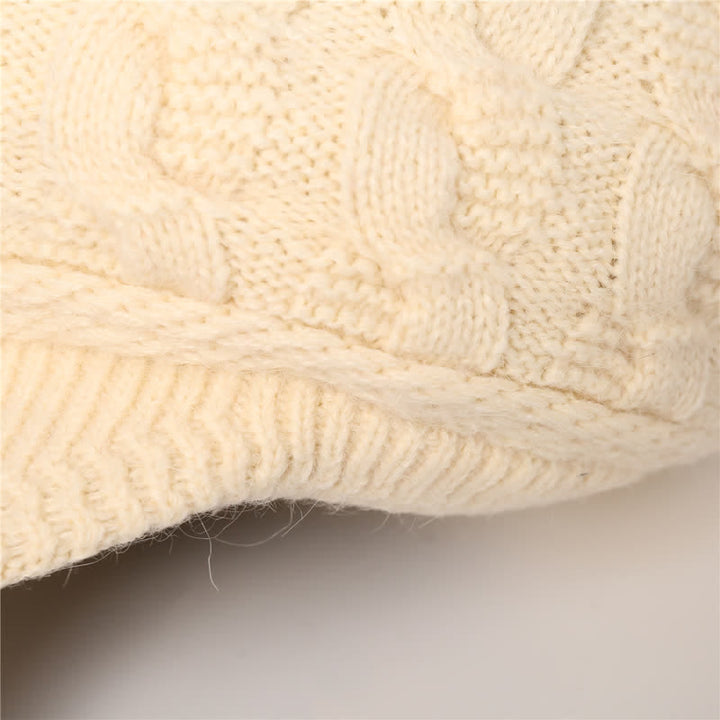 Cappello con visiera e fodera soffice e soffice da donna - image 5