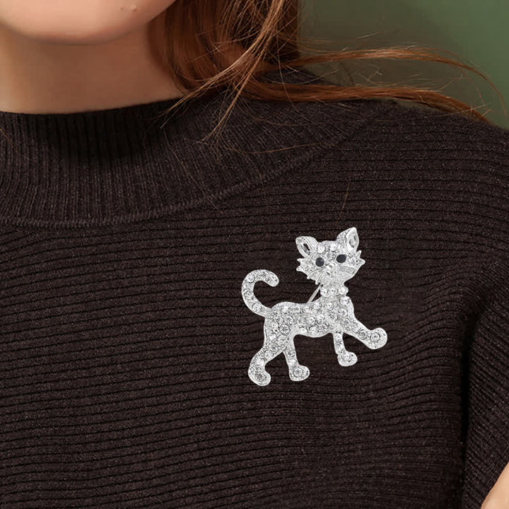 Spilla da donna a forma di gattino carino - image 7