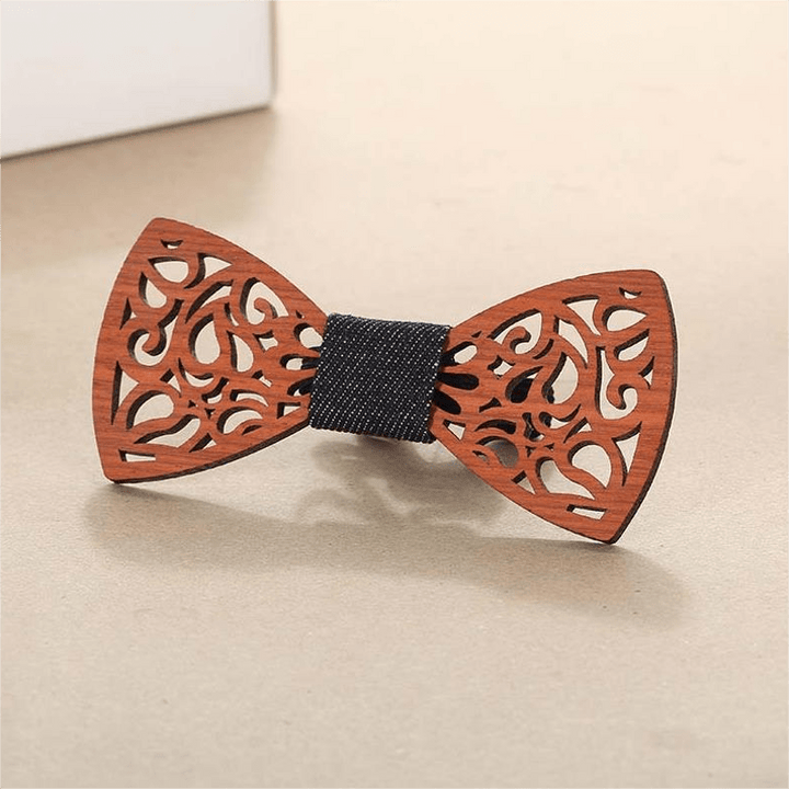 Papillon creativo e divertente in legno da uomo - image 10