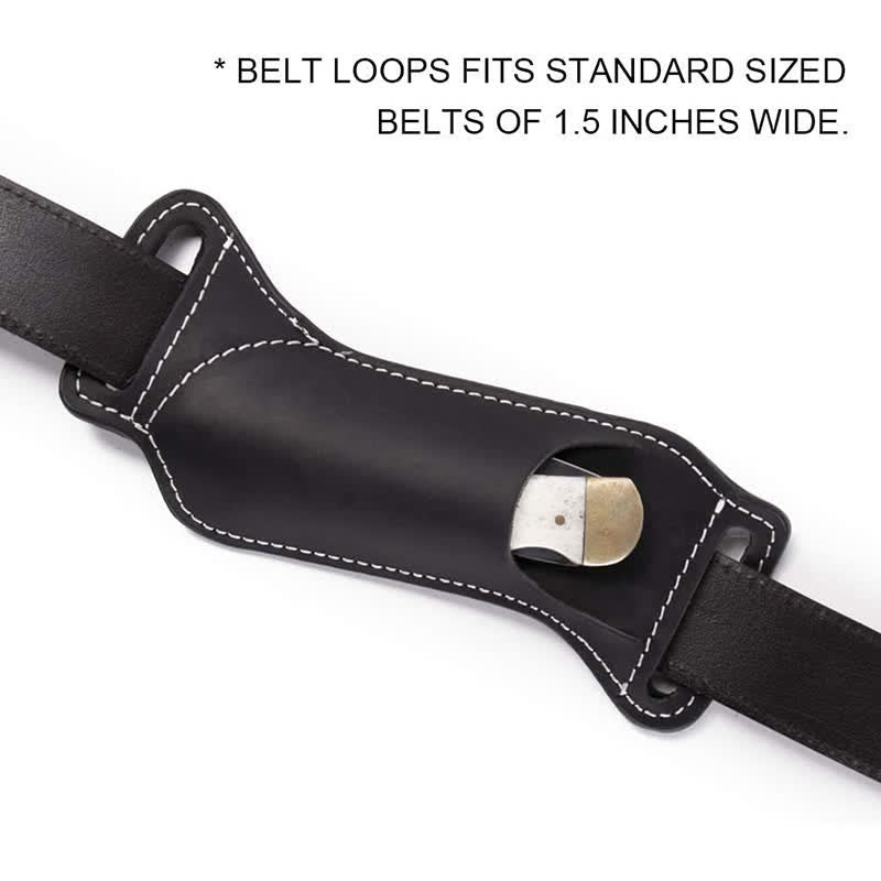 Borsa da cintura con fodero in pelle per coltello pieghevole Curve - image 8