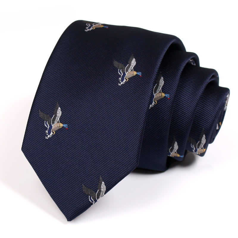 Cravatta da uomo MidnightBlue Flying Ducks - Blu notte - image 0