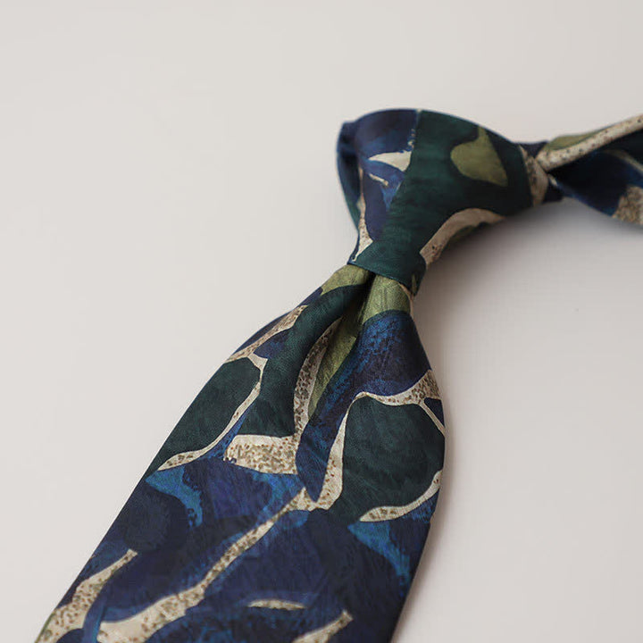Cravatta da uomo con pittura astratta classica - Stile n. 4 - image 6