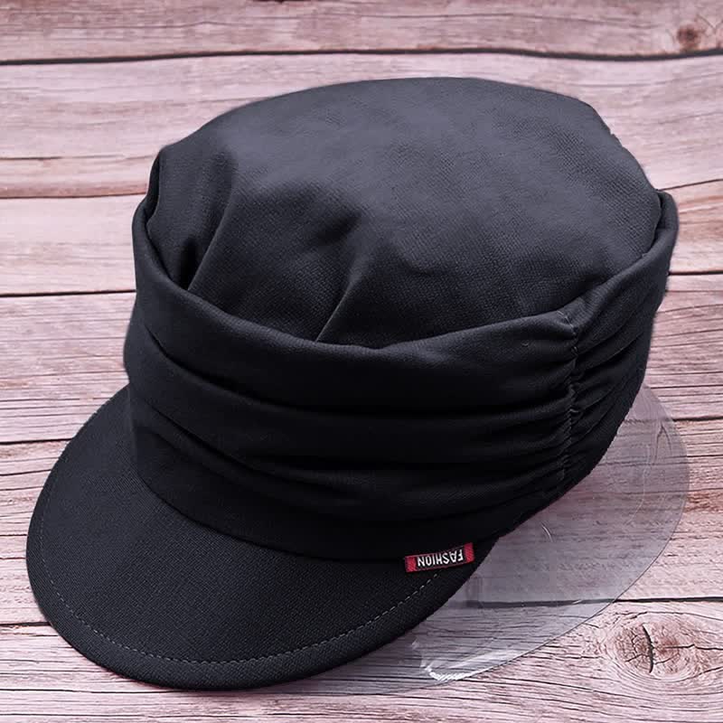 Cappello da baseball plissettato con tesa morbida da donna - image 1