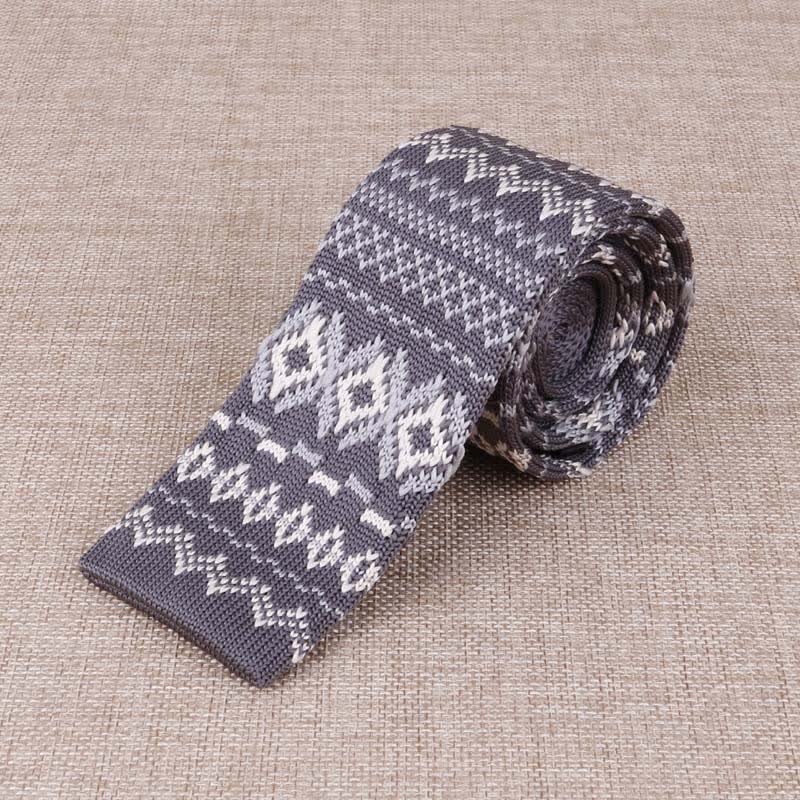 Cravatta sottile esotica in maglia da uomo - Stile n. 4 - image 6