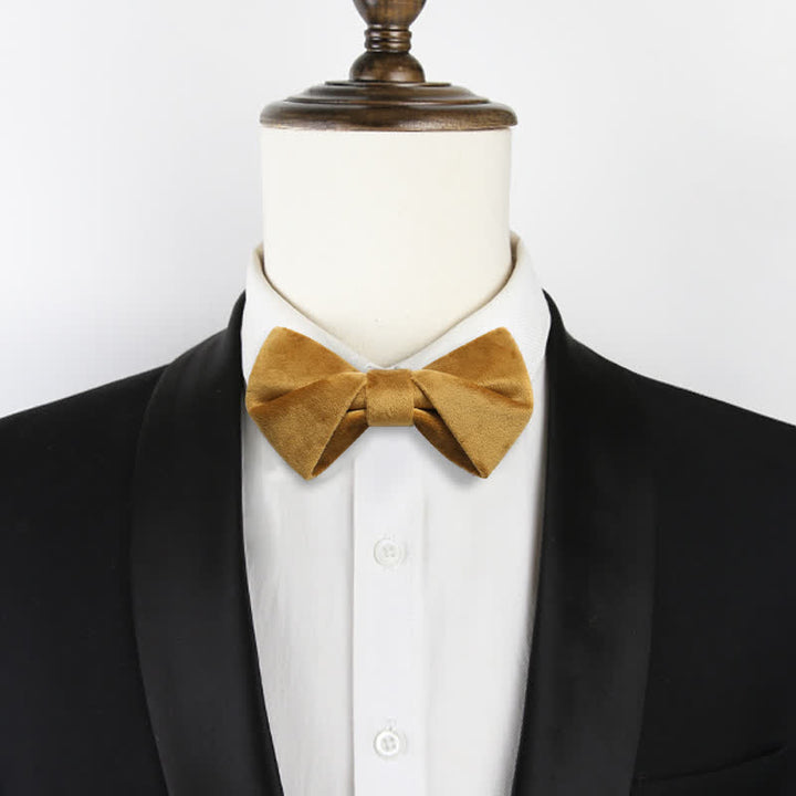 Papillon in velluto intrecciato elegante da uomo - image 8