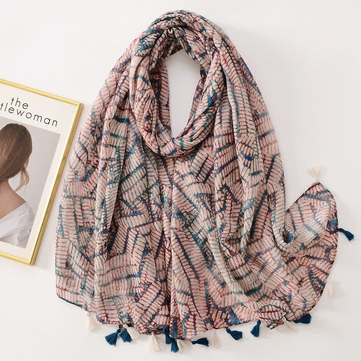 Sciarpa sottile con nappe floreali a farfalla da donna - Stile #37 - image 42