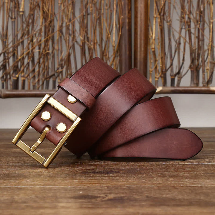 Cintura in pelle da uomo con borchie Tough Guy - image 10