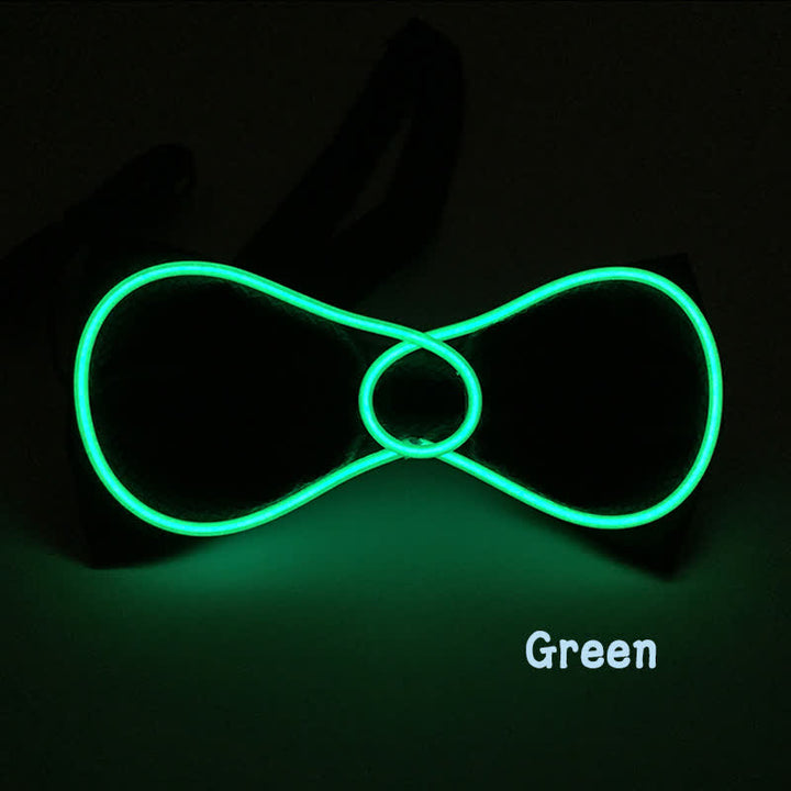 Papillon luminoso a LED rotondo lampeggiante - Verde - image 6