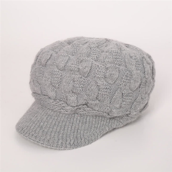 Cappello con visiera e fodera soffice e soffice da donna - Grigio - Regolabile (circa 19,69"-23,62") - image 24