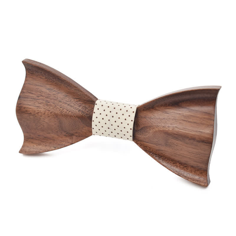 Papillon classico in legno d'acero da uomo - Nero #6 - image 7