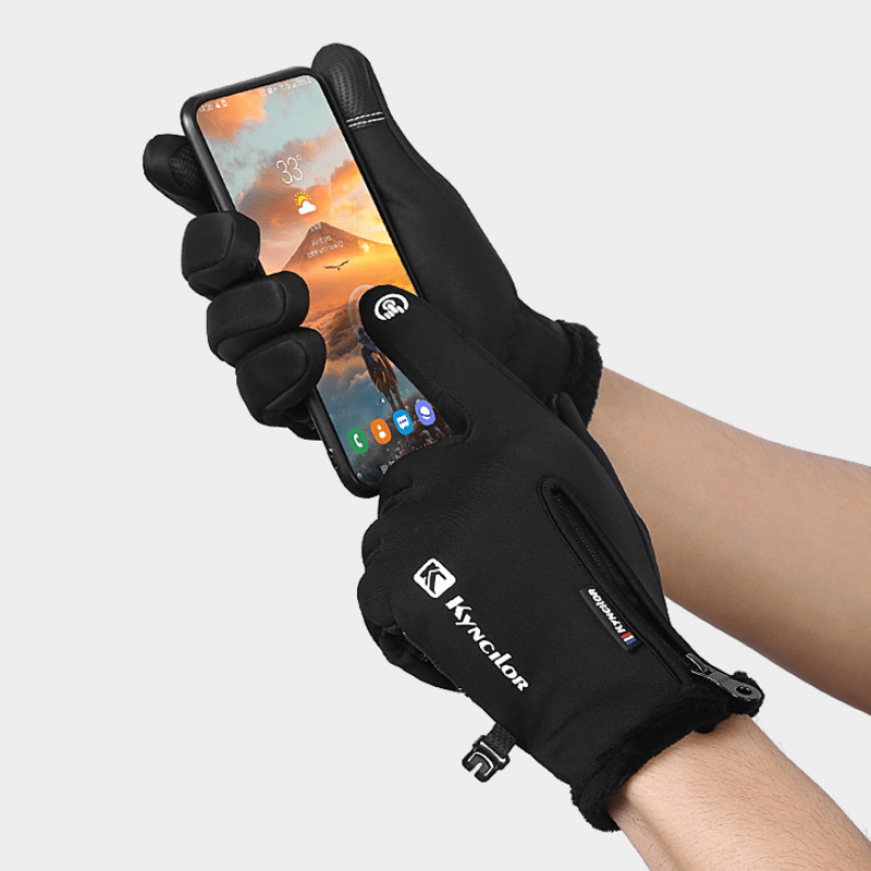 Guanti tattici impermeabili con cerniera per ciclismo all'aperto - image 3
