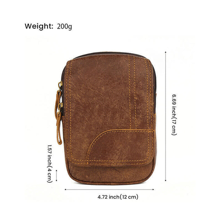Borsa da viaggio con cintura in pelle nabuk con chiusura magnetica e cerniera - image 5