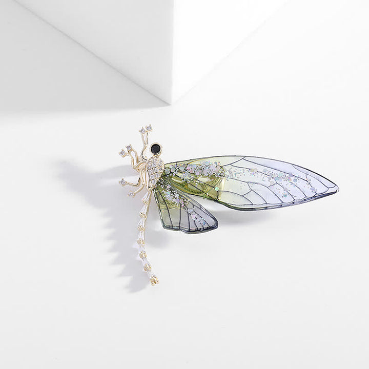Spilla elegante a forma di libellula insetto da donna - image 4