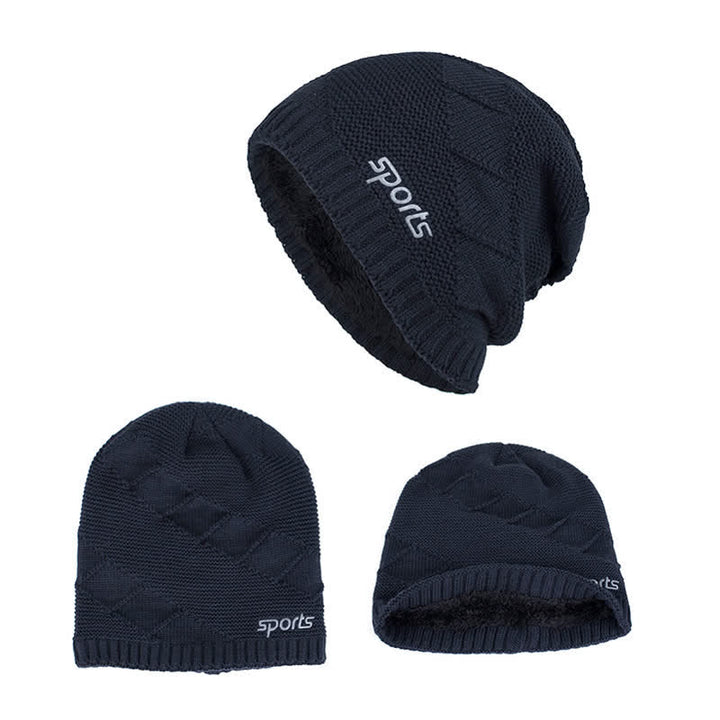Cappello lavorato a maglia invernale casual in tinta unita - image 15