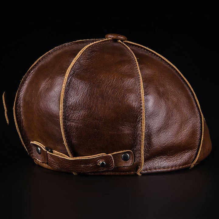 Berretto letterario ottagonale in vera pelle - image 3