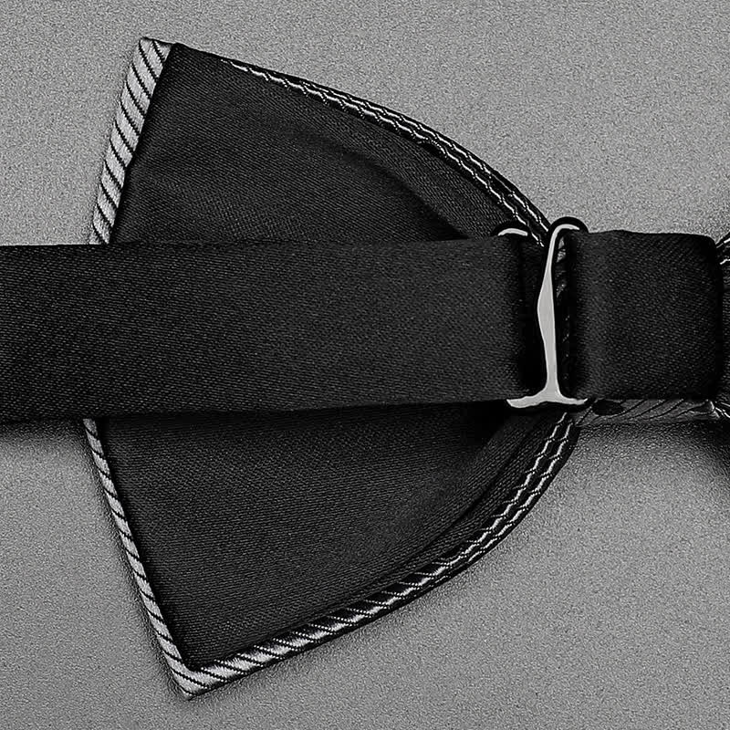 Papillon classico a pois grigi da uomo - image 4