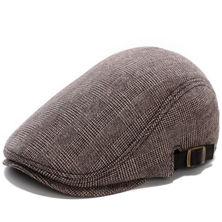Berretto piatto con fibbia regolabile in pelle - Controllo del caffè - Regolabile (circa 22"-23 1/4") - image 12