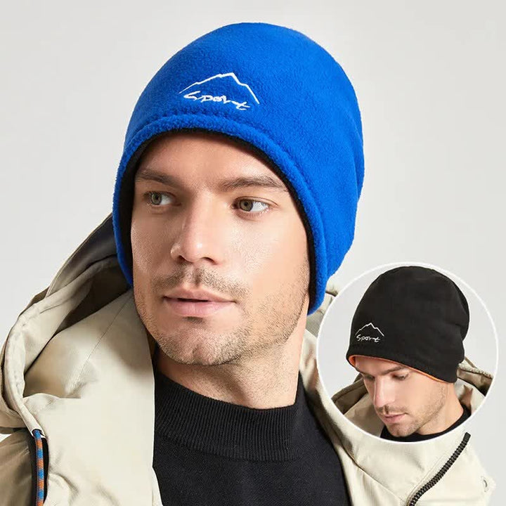 Cappello caldo reversibile in pile polare antivento - image 0