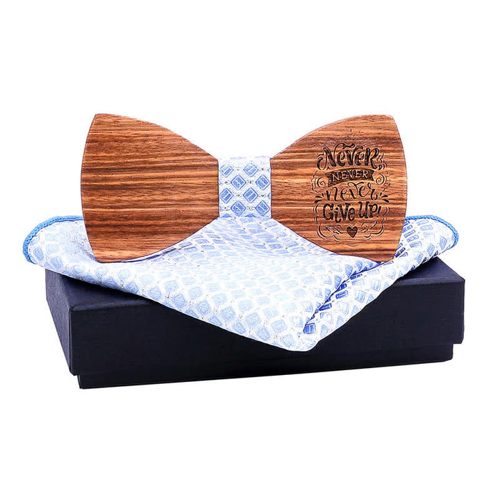 Set di 2 papillon in legno con proverbi da uomo - NON ARRENDERTI MAI #2 - image 12