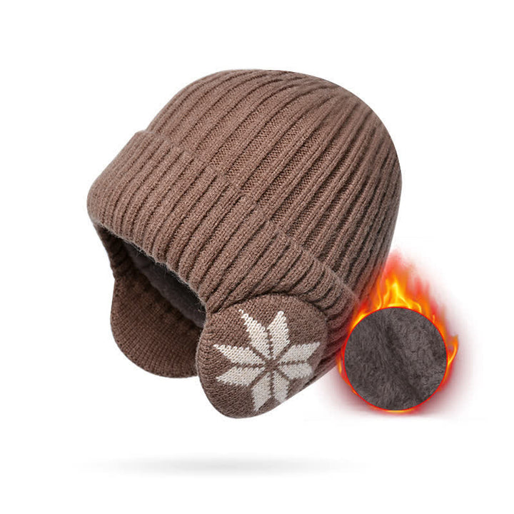 Cappello invernale unisex caldo e spesso lavorato a maglia - Caffè - Regolabile (21 5/8"-23 5/8") - image 3