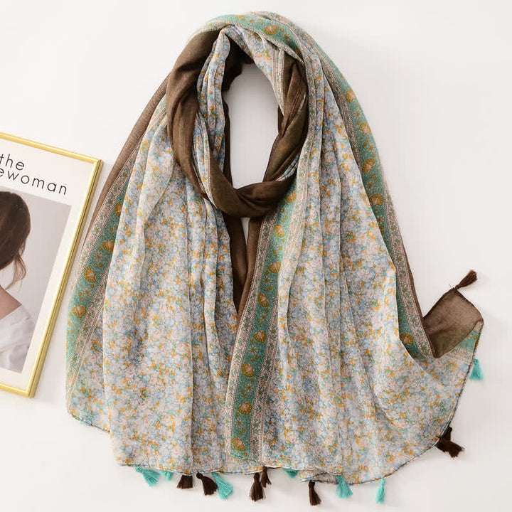 Sciarpa sottile con nappe floreali a farfalla da donna - Stile #31 - image 36