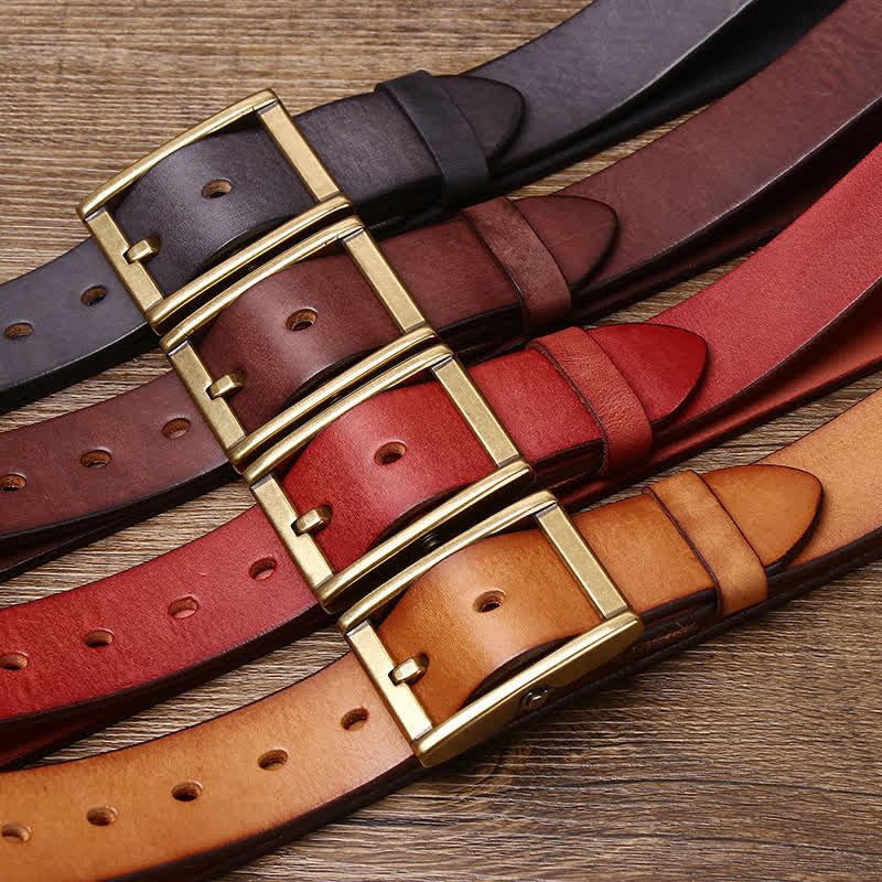 Cintura in pelle da uomo con borchie Tough Guy - image 1