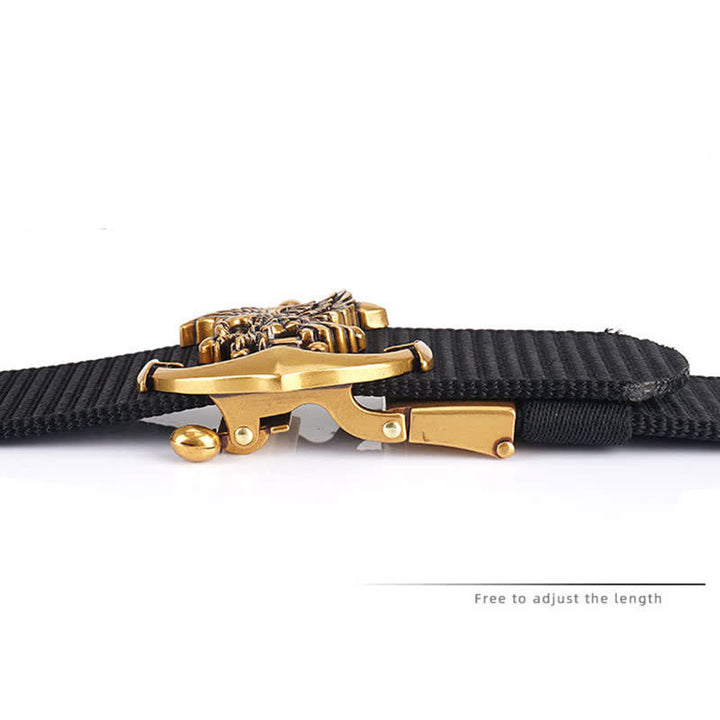 Cintura in nylon con ancora e aquila da uomo - image 3