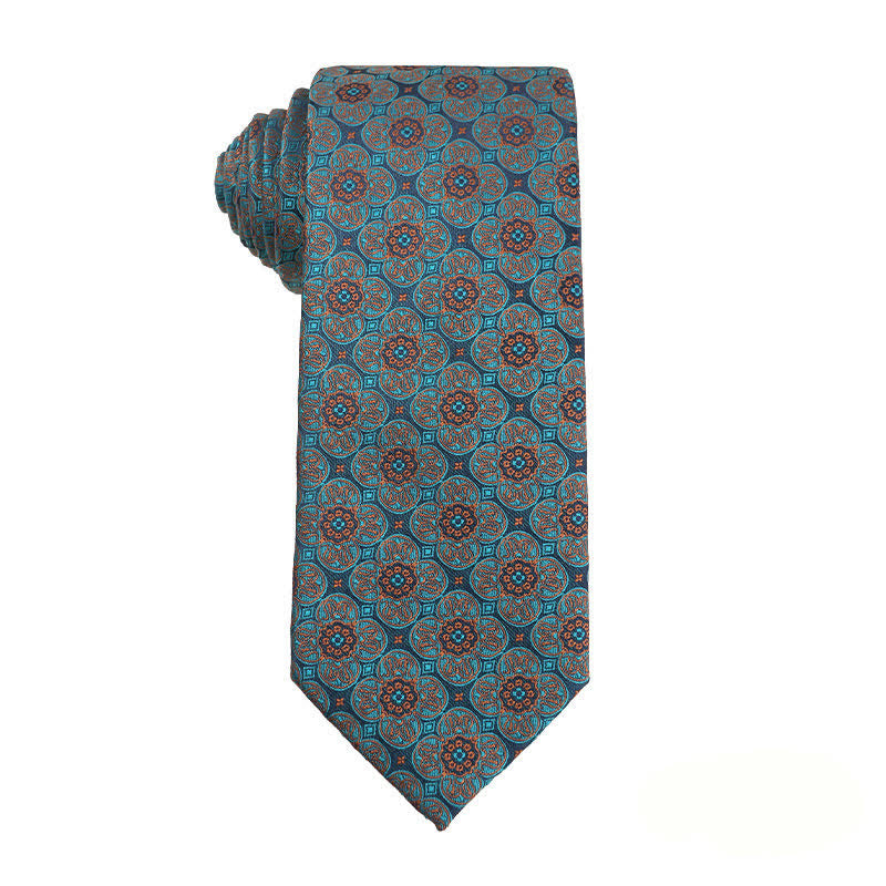 Cravatta da uomo Business Lake Blue Series - Medaglione - image 8