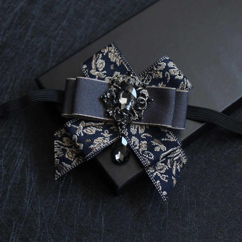 Papillon di lusso con strass blu a goccia - Stile n. 2 - image 2