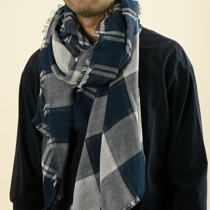 Sciarpa scozzese casual in stile britannico da uomo - image 0