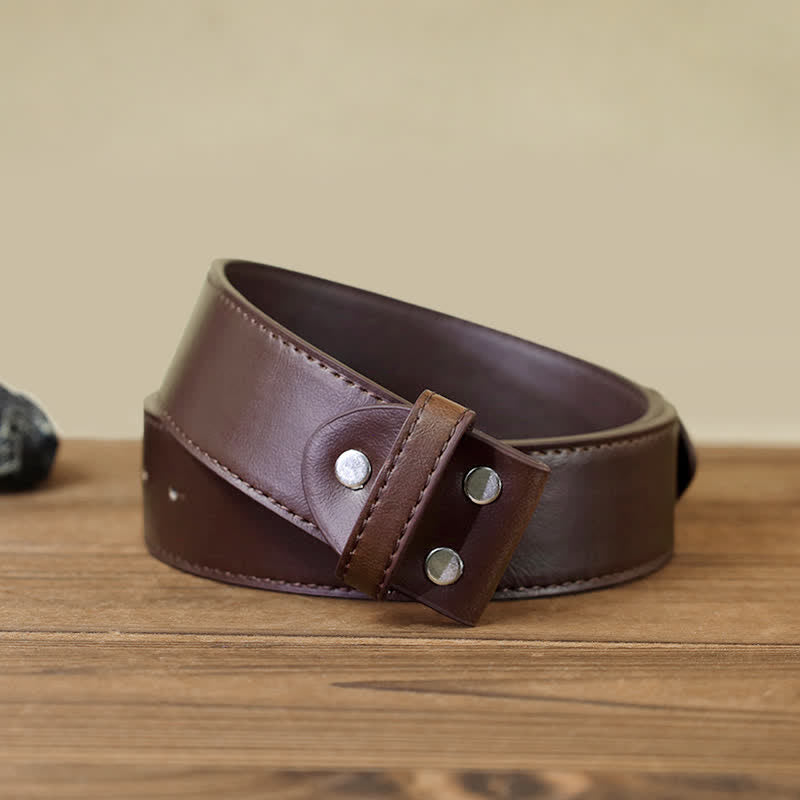 Cintura in pelle con fibbia a forma di lupo ululante e smaltato fai da te da uomo - image 13