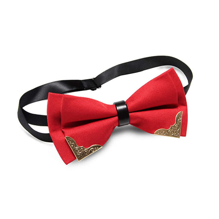 Papillon classico da uomo in metallo dorato - image 19