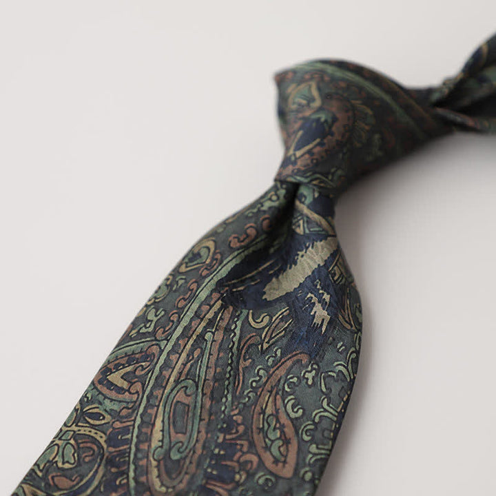 Cravatta da uomo con pittura astratta classica - Stile n. 6 - image 8