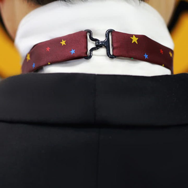 Papillon da uomo con stelle scintillanti colorate bordeaux - image 7