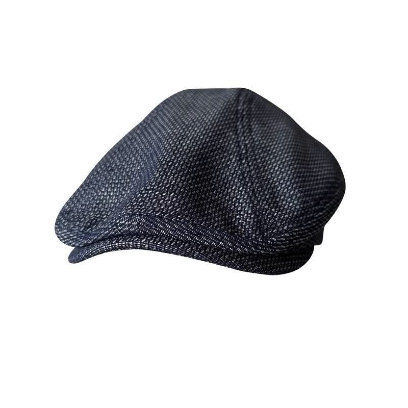 Berretto piatto in lino blu navy del pittore - image 2
