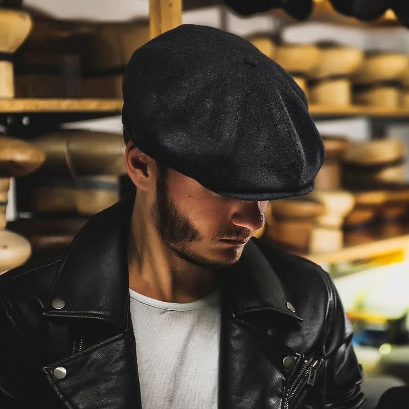 Berretto ottagonale Peaky Blinders nero - image 1