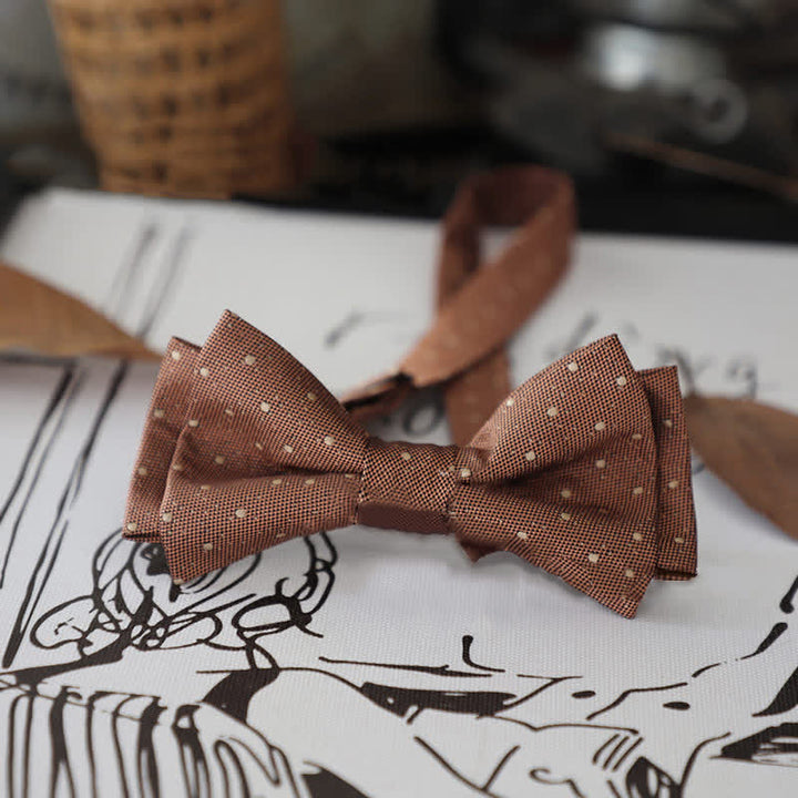 Papillon a righe con pois alla moda da uomo - Stile n. 6 - image 10