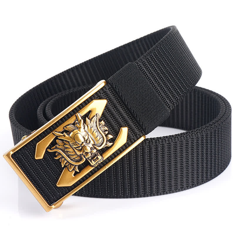 Cintura in nylon con lettera Z Mighty Dragon da uomo - Nero / Oro - 48" - image 0