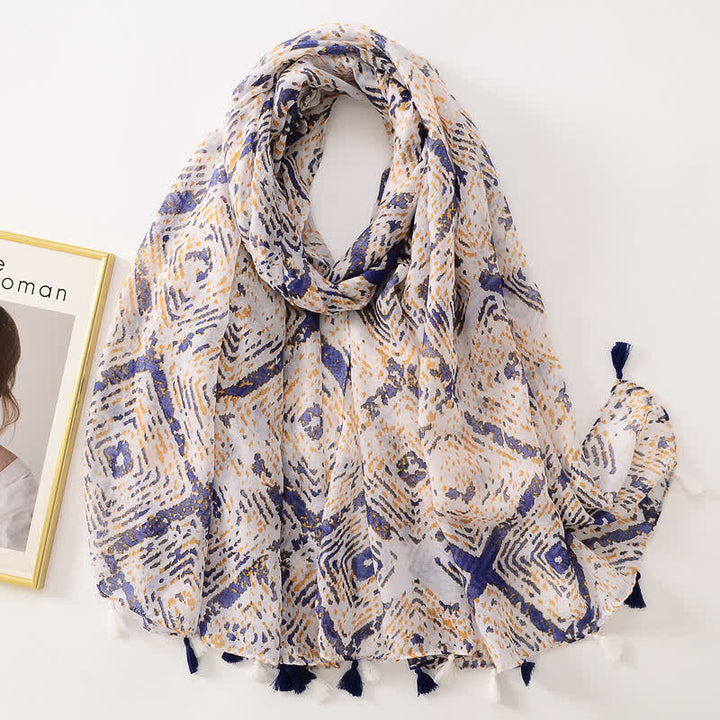 Sciarpa sottile con nappe floreali a farfalla da donna - Stile #28 - image 33