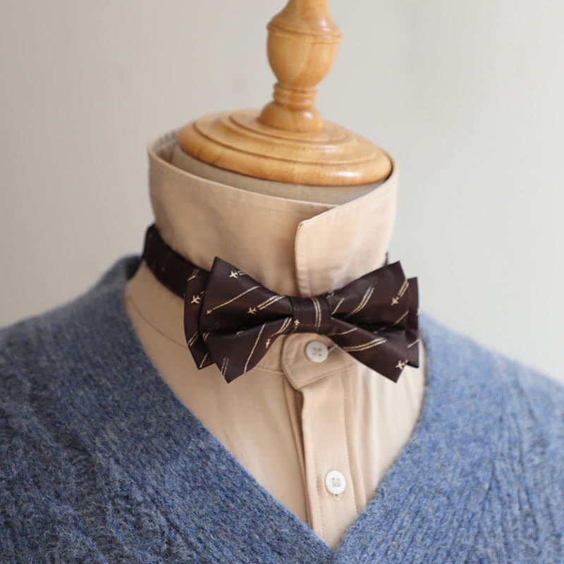 Papillon a righe con pois alla moda da uomo - image 1